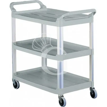 Carrello multiuso in plastica 3 ripiani L 850 mm x P 430 mm x H 950 mm Subito Disponibile