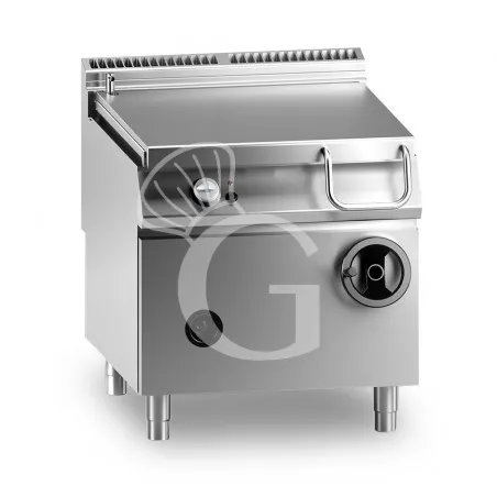 Brasiera elettrica ribaltamento automatico capacità 80 LT L 800 mm x P 900 mm x H 870 mm Popolare