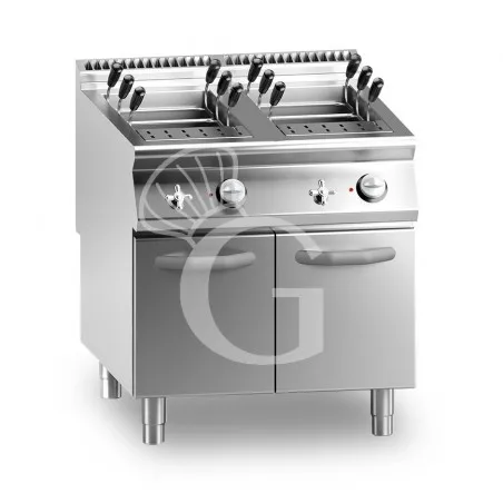 Bestseller Cuocipasta professionale elettrico su mobile chiuso 2 vasche 40 LT + 40 LT L 800 mm x P 900 mm x H 870 mm