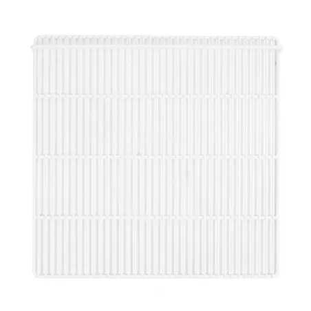 Saldi Griglia plastificata con ferma prodotto colore bianco 540 mm x 530 mm