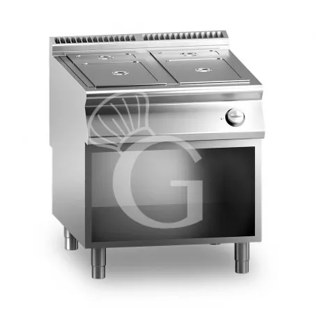 Bagnomaria elettrico su armadio aperto predisposto per bacinelle GN h 150 mm L 800 mm x P 900 mm Scelto Dai Clienti