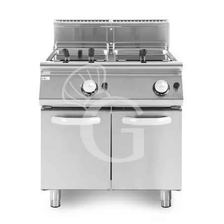 Friggitrice Professionale a gas su armadio chiuso 2 vasche 22 LT + 22 LT 40 Kw Ultime Pezzi