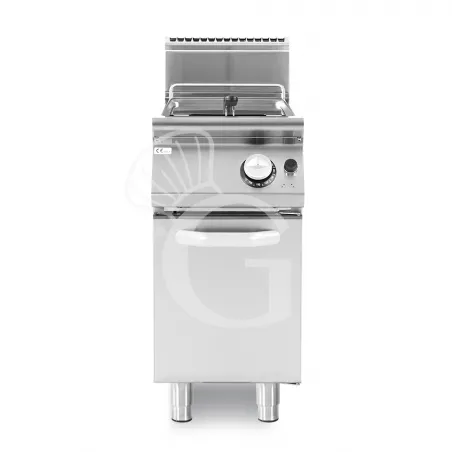 Consegna Rapida Friggitrice Professionale a gas su armadio chiuso 1 vasca 13 LT 12 Kw