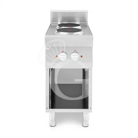 Cucina professionale elettrica 2 piastre su armadio aperto profondità 700 mm Acquista Ora