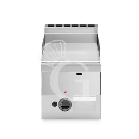 Nuovo Arrivo Fry top a gas da banco piastra liscia cromata singola 5200 W L 300 mm x P 600 mm x H 280 mm