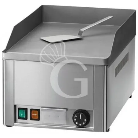 Fry Top elettrico da banco piastra liscia in acciaio sabbiato singola 3000 W Monofase Offerta Speciale