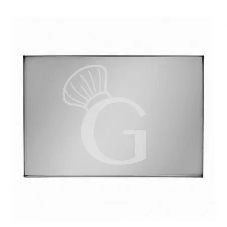 Reso Gratuito Teglia Rettangolare in acciaio inox AISI304 L 600 mm x P 400 mm x H 20 mm