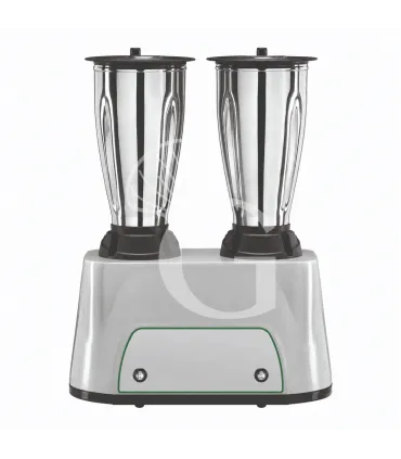 Vendita Finale Frullatore 2 bicchieri in acciaio inox 1,5 LT + 1,5 LT, 16.000 rpm, 0,35 KW + 0,35 KW L 380 mm x P 210 mm x H 490 mm