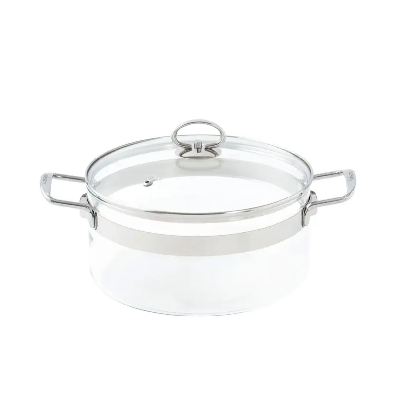 CASSERUOLA IN VETRO 24 CM CON COPERCHIO Offerta Speciale