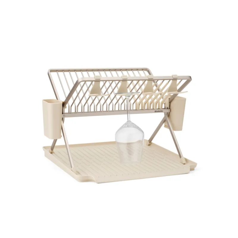 A Buon Prezzo SINK SIDE SCOLAPIATTI RICHIUDIBILE CON PORTAPOSATE E BICCHIERI SOFT BEIGE