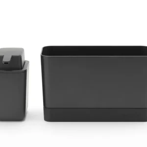 SINK SIDE SET ORGANIZER PER LAVELLO CONDISPENSER DARK GREY Pagamento Sicuro