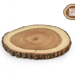 Promo Stagionale TAGLIERE LEGNO TONDO CORTECCIA CM 23