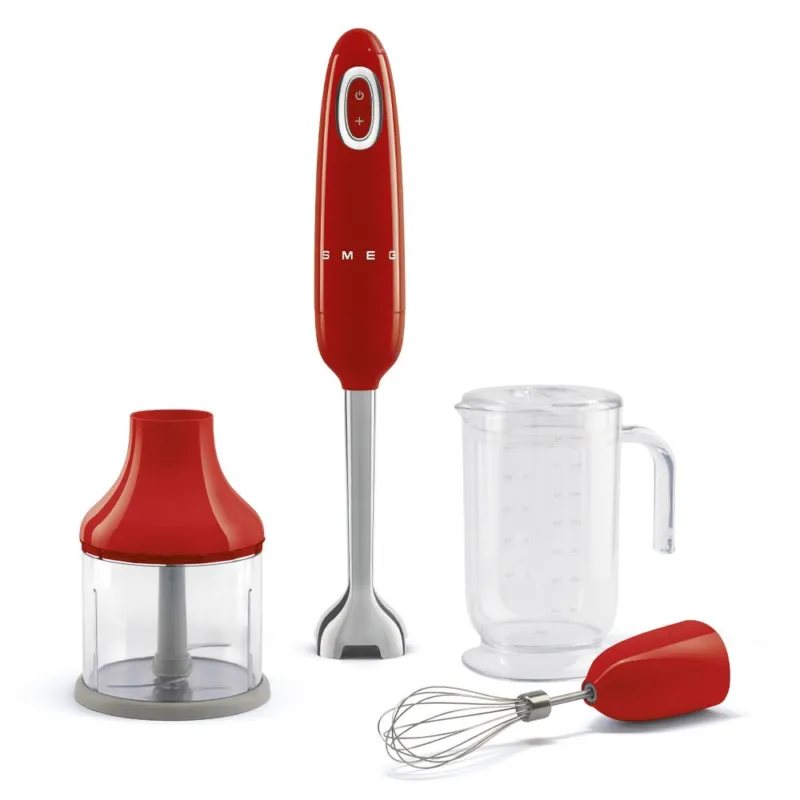 50‘ STYLE FRULLATORE A IMMERSIONE CON ACCESSORI ROSSO Offerta Del Giorno