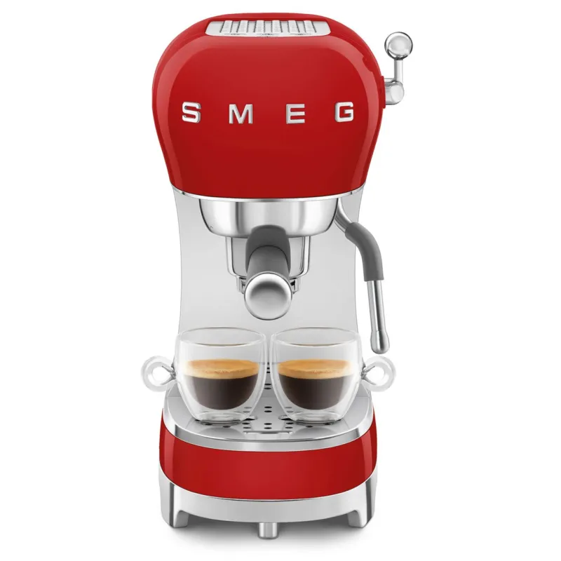Promozione 50‘ STYLE MACCHINA DA CAFFE‘ ESPRESSO ECF02 ROSSA