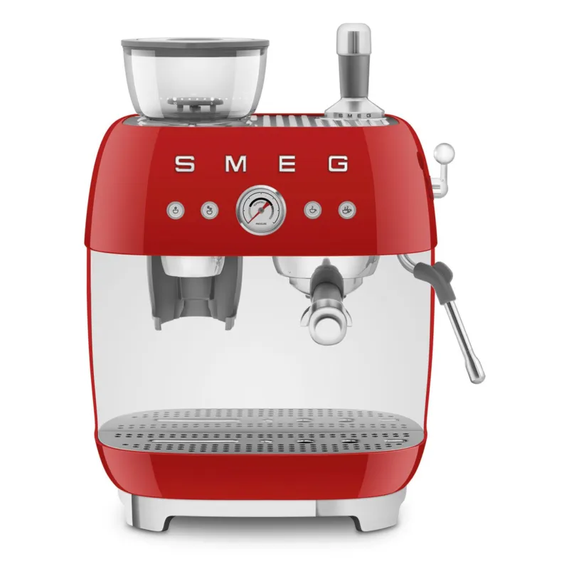 Offerta Del Giorno 50‘ STYLE MACCHINA DA CAFFE‘ ESPRESSO CON MACINACAFFE‘ ROSSA