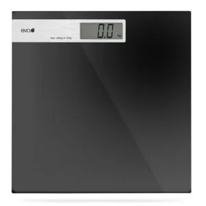 A Buon Prezzo BILANCIA PESAPERSONE DIGITALE VETRO NERO E ALLUMINIO 180 KG 033695