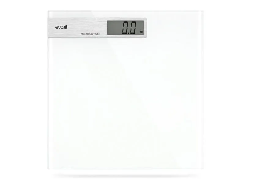 Prezzo Conveniente BILANCIA PESAPERSONE DIGITALE VETRO BIANCO E ALLUMINIO 180KG 033690