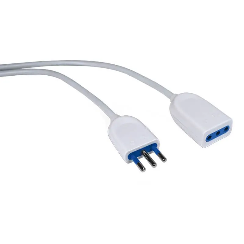 PROLUNGA SPINA/PRESA 10A CAVO 3MT 3X1MM BIANCO - BLISTER Ultima Occasione