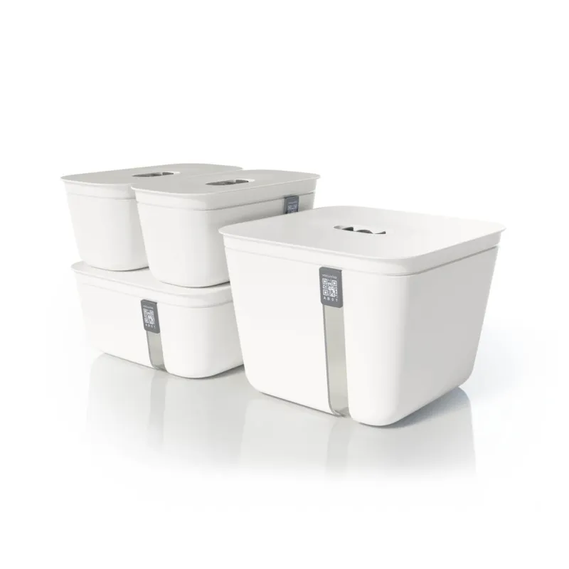 HOME BASE SET 4 CONTENITORI BIANCO Compra Online