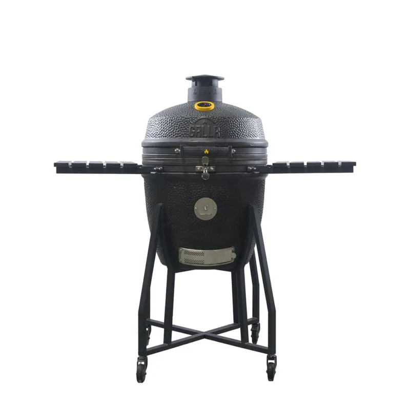 Novità EMBER CLASSIC 22 INCH KAMADO NERO OPACO CON CARRELLO