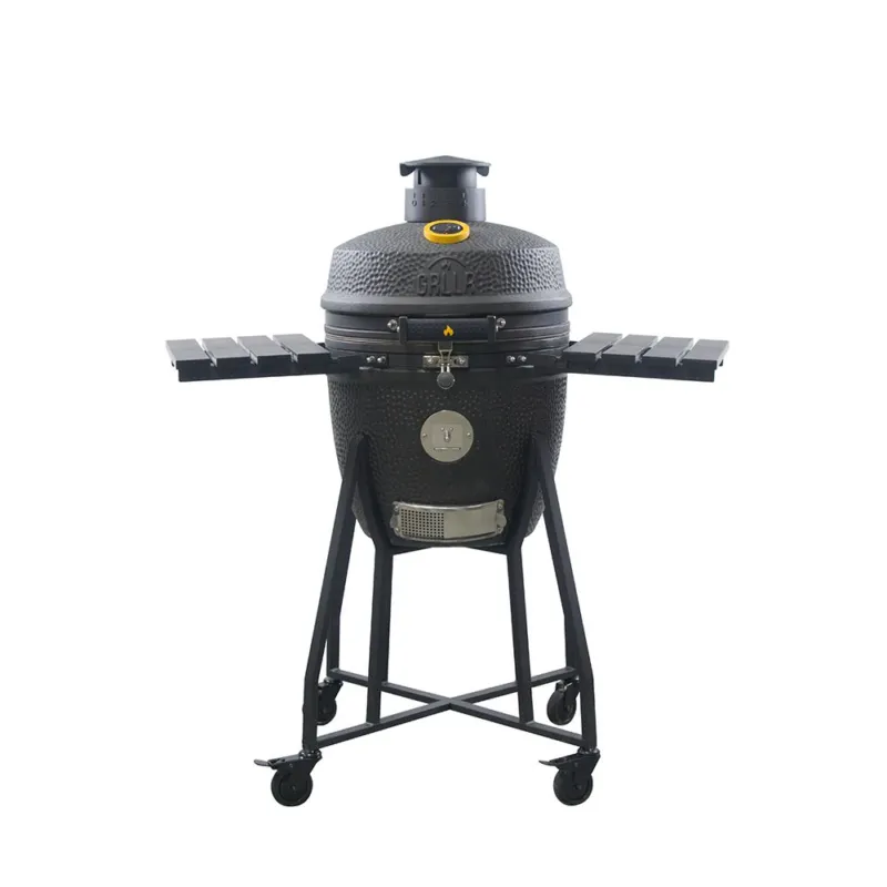 EMBER CLASSIC 18 INCH KAMADO NERO OPACO CON CARRELLO Promo Stagionale