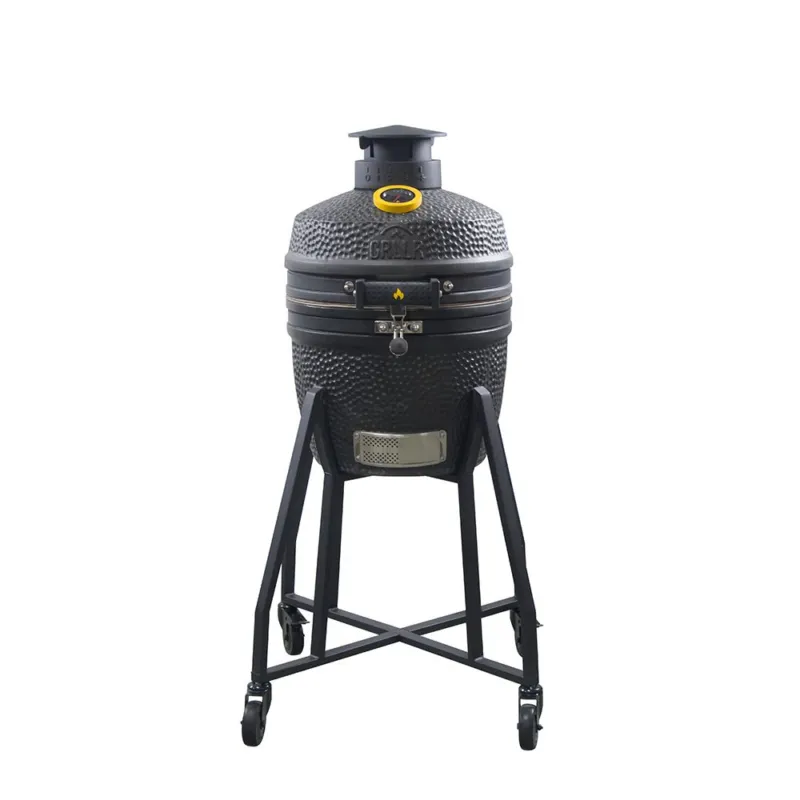Bestseller EMBER CLASSIC 16 INCH KAMADO NERO OPACO CON CARRELLO