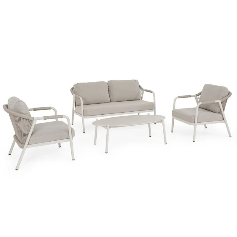 MIRAVET SALOTTO CON CUSCINI KHAKI SET 4 PZ WALL Non Perdere