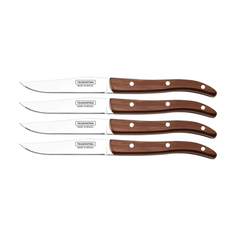 SET COLTELLI PER BBQ POLYWOOD 4 PZ Esclusivo