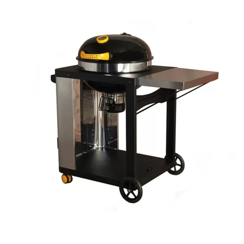 DOME CART PRO KETTLE BBQ A CARBONE CON CARRELLO E RIPIANO LATERALE Saldi