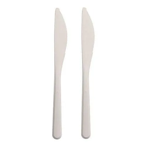 GAIA COLTELLI IN PLA BIANCHI 10 PZ Nuovo Arrivo