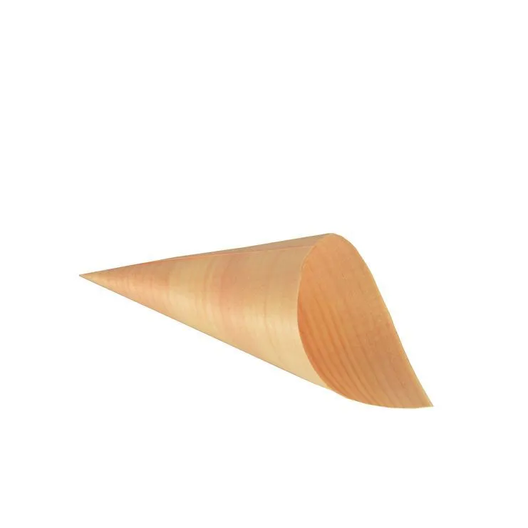 PURE COPPETTE CONICHE IN LEGNO D.6,5 CM-12,5 CM 50 PZ FINGERFOOD Super Prezzo