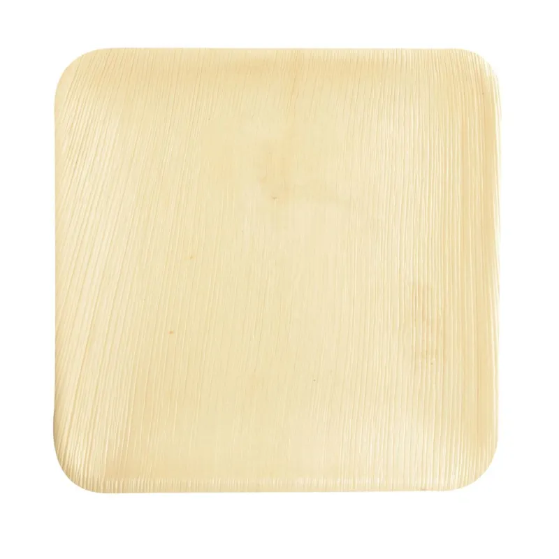 PURE PIATTO IN FOGLIA DI PALMA 25X25 CM 6 PZ Compra Adesso