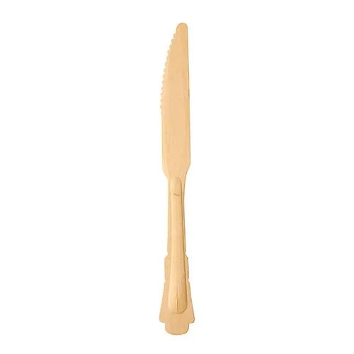 PURE COLTELLI DI LEGNO NATURALE 20,5 CM 6 PZ VINTAGE Quantità Limitata