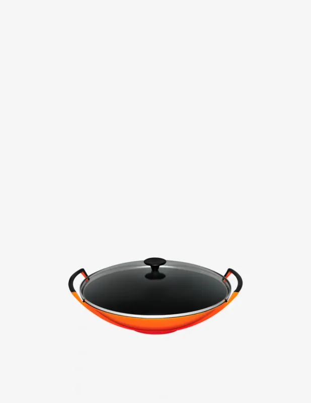 Promo Stagionale Le Creuset Wok con coperchio vetro 36cm