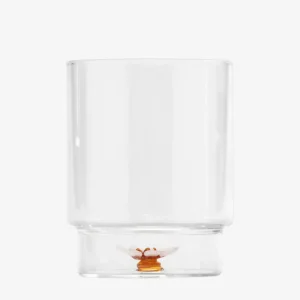 Zafferano Teca Spring Bicchiere Fiore Bianco-Ambra Set 4pz Sconto