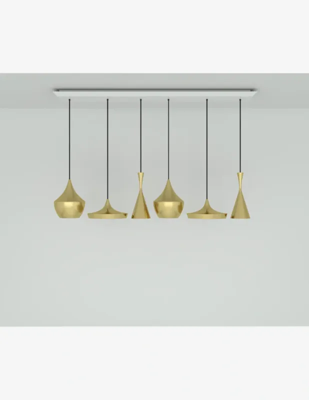 Miglior Prezzo Tom Dixon Sistema A Sospensione Lineare Beat Led Range Ottone