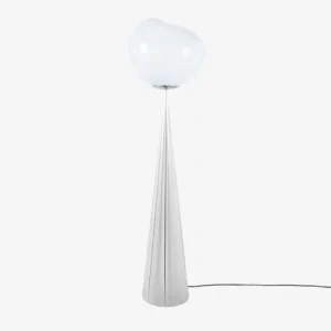 Promozione Tom Dixon Melt Cone Fat Opal/Silver Led Un Lampada Da Terra