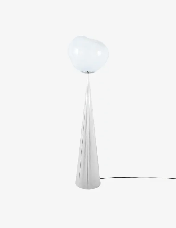 Promozione Tom Dixon Melt Cone Fat Opal/Silver Led Un Lampada Da Terra