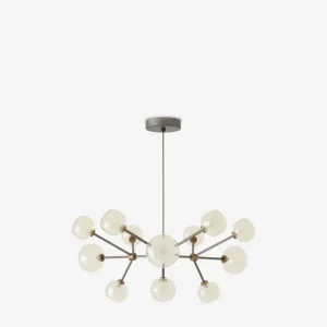 Tooy Nabila Lampada a Sospensione 552.12 Led Vetro Champagne Offerta Lampo