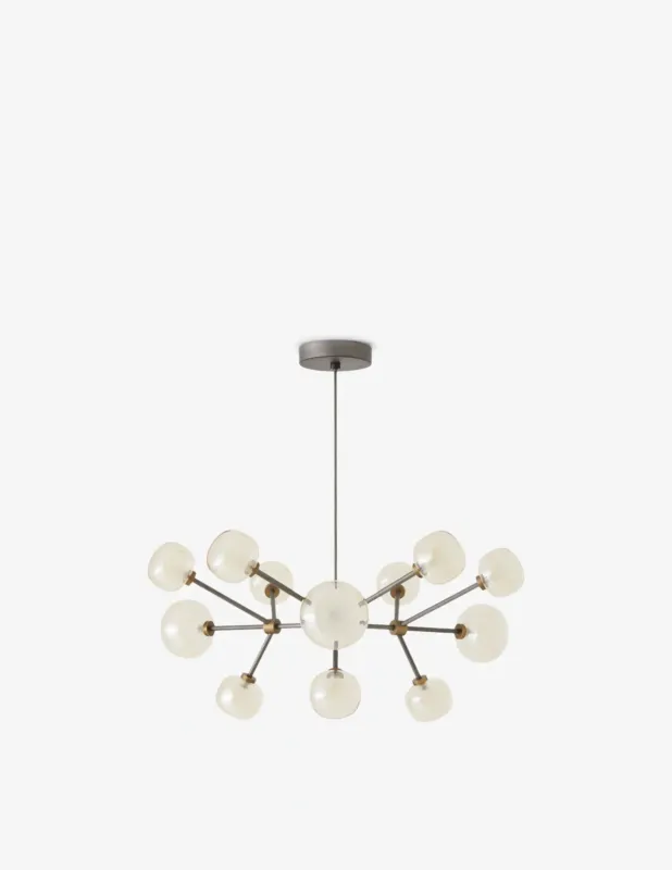 Tooy Nabila Lampada a Sospensione 552.12 Led Vetro Champagne Offerta Lampo