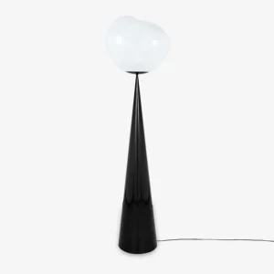 Tom Dixon Melt Cone Fat Opal/Black Led Un Lampada Da Terra Bestseller