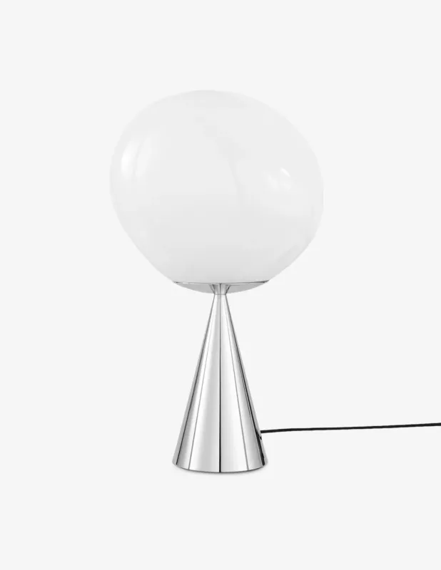 Tom Dixon Melt Cone Fat Opal/Silver Led Un Lampada Da Tavolo Affare