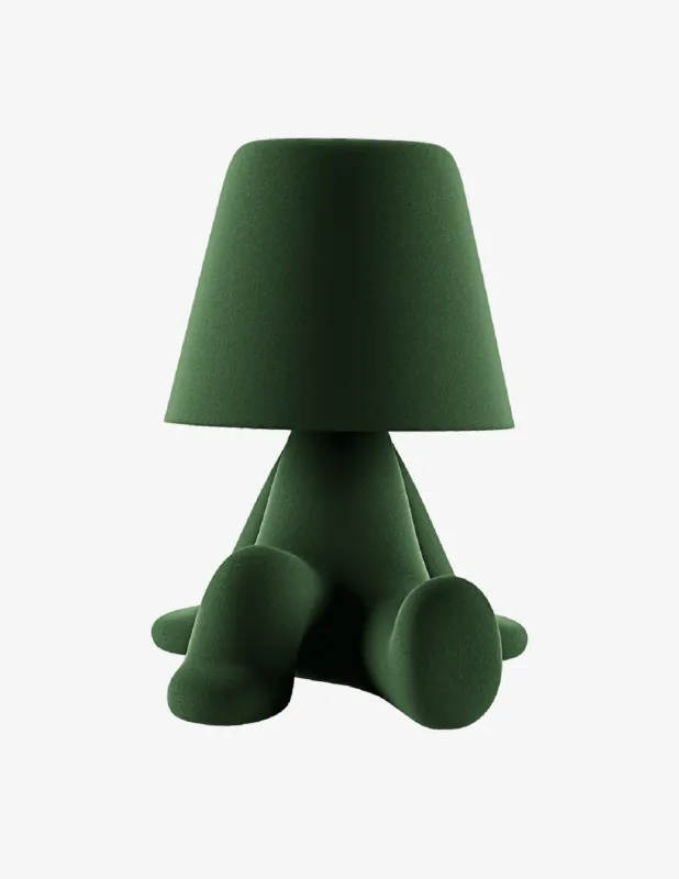 Qeeboo Lampada Sweet Brothers Bob Velvet Finish Esclusivo
