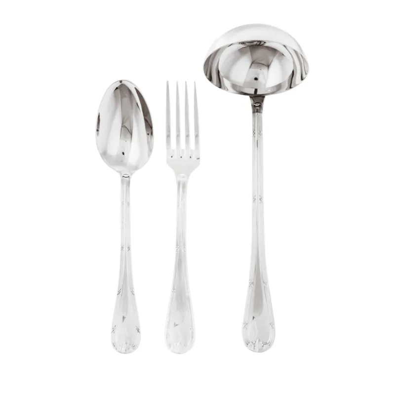 Occasione Imperdibile Ruban Croisé Set 3 posate servire