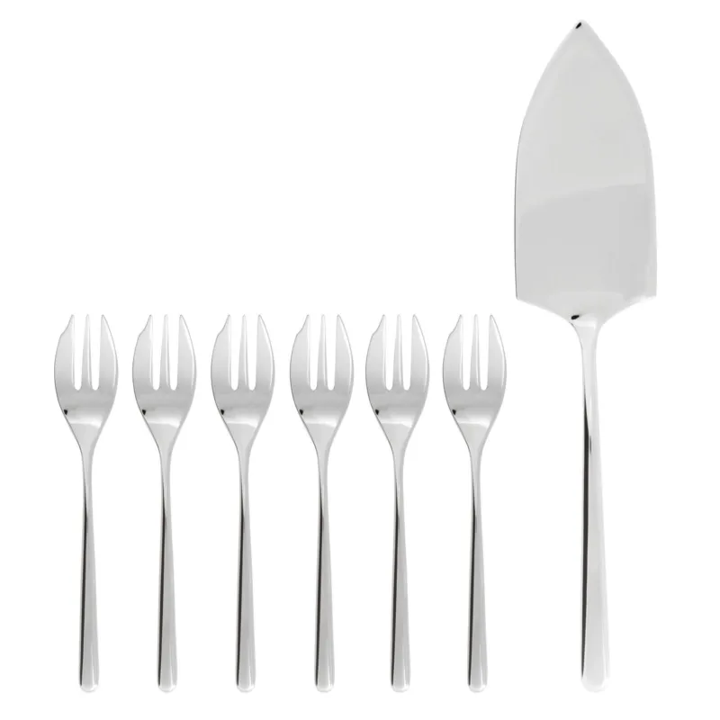 Compra Adesso Linear Set 6 forchettine dolce e pala torta