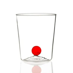 Solo Oggi Livellara Milano - Set 6 Bicchieri Acqua Bottone Tumbler Red 72017004