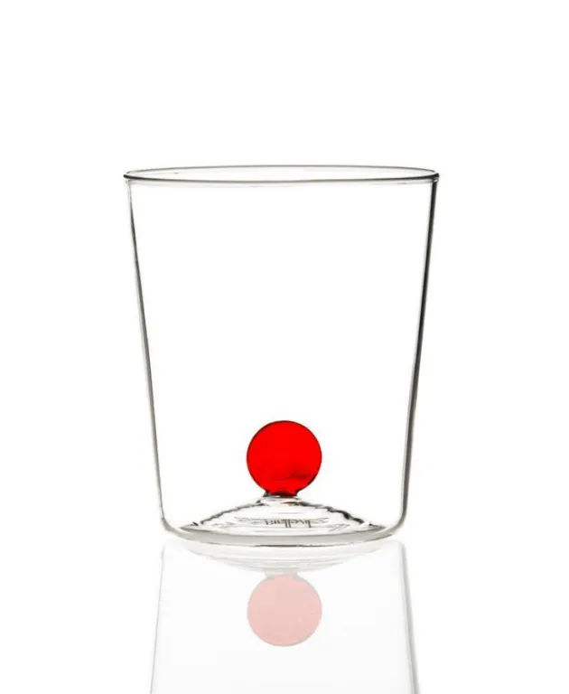 Solo Oggi Livellara Milano - Set 6 Bicchieri Acqua Bottone Tumbler Red 72017004