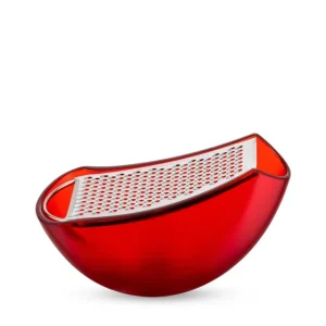 Alessi - Grattugia con raccoglitore Rosso Parmenide AARU01 R Consegna Rapida