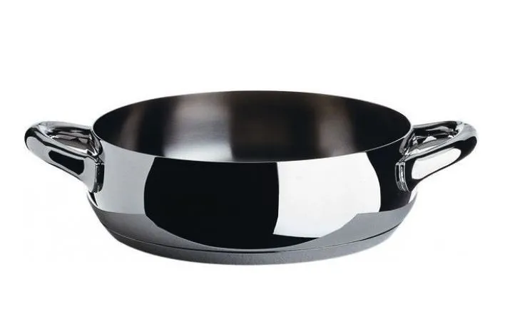 Esclusivo Alessi - Casseruola bassa a due manici Acciaio Mami SG102/28