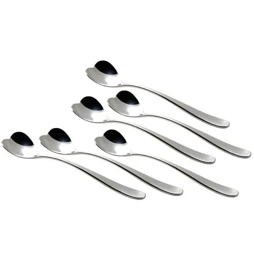 Alessi - Set di sei cucchiaini gelato Acciaio Big love AMMI01CUSET Pagamento Sicuro